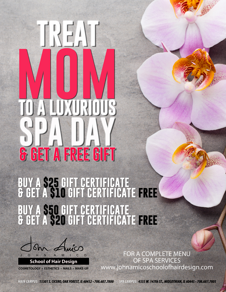 Mothers Day Special Treat Mom To A Luxurious Spa Day And Get A Free T