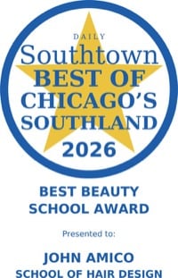 Daily Southtown Best of Chicago&rsquo;s Southland 2026, Best Beauty School Award, presented to John Amico School of Hair Design